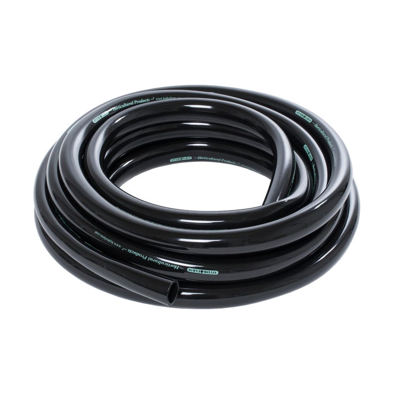 Hydrofarm Active Aqua Hydrofarm 0.75 Inch Inside Diameter Vinyl Tubing for Indoor Vegetation Growing Hydroponic Irrigation Systems and Tanks  25 Feet  Black - Image 1